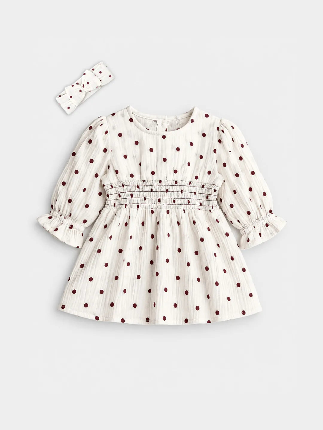 Polka Smocked Dress