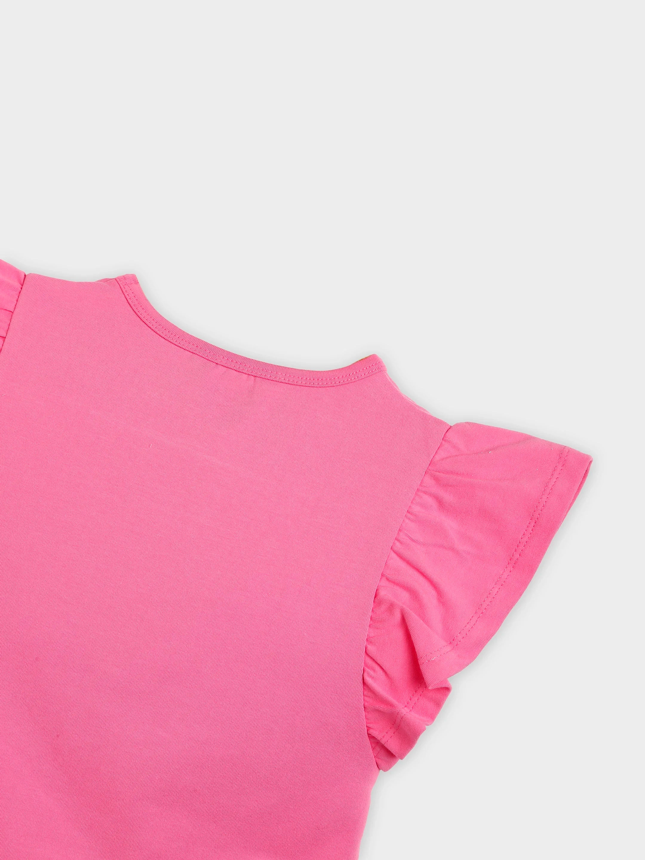 Snooze Pink Tee & Gingham Shorts Set
