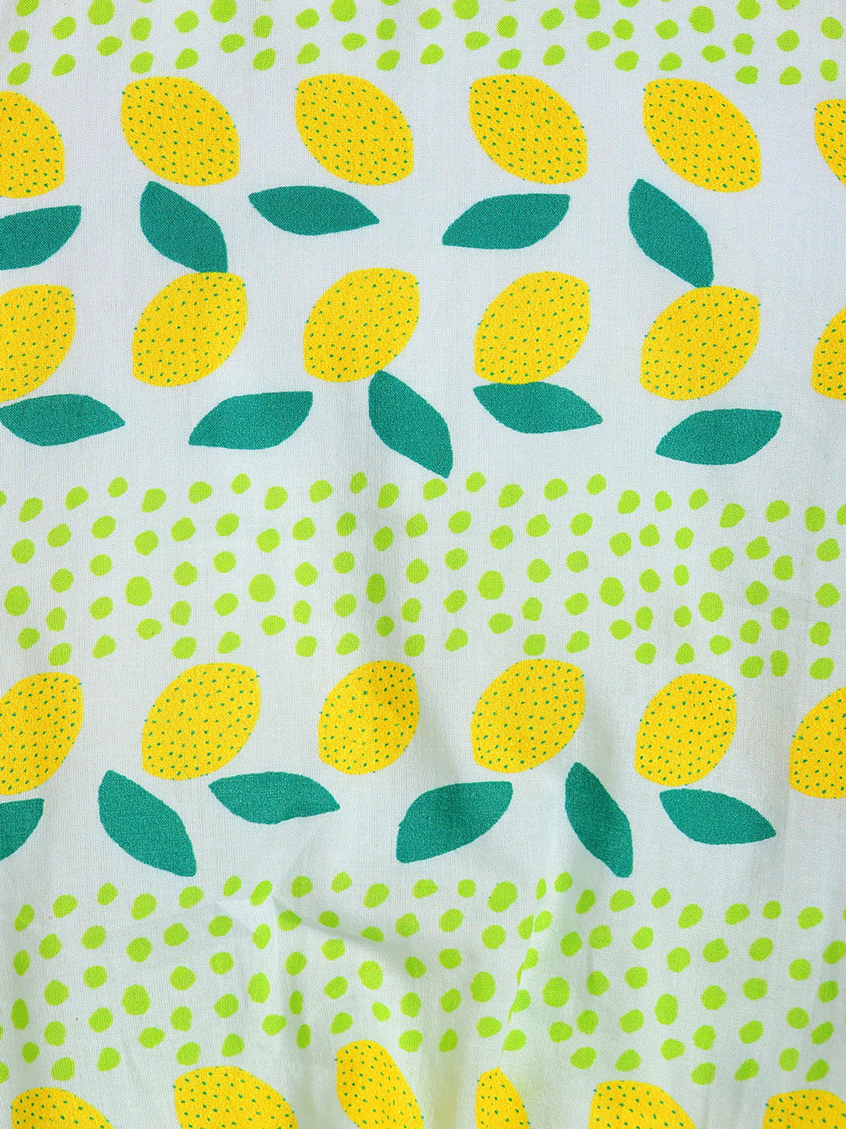 Lemon Print Peplum Top & Mint Skirt Co-ord Set