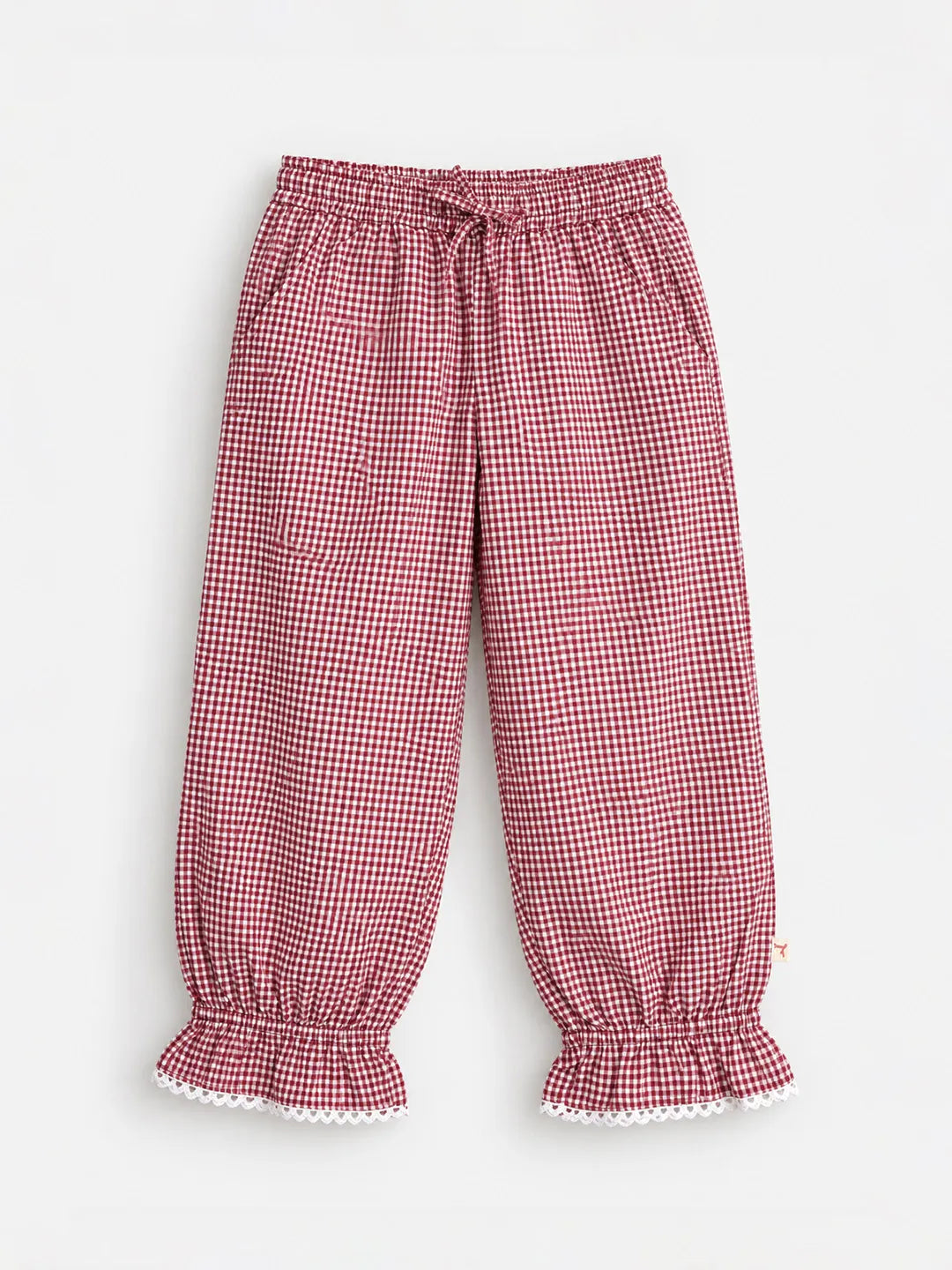 Gingham Balloon Pants