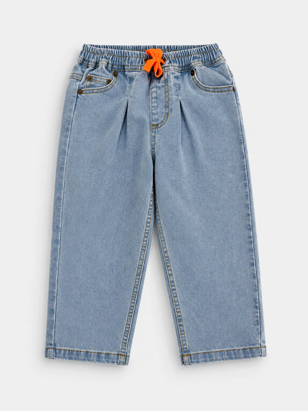 Orange Drawcord Detail Denim