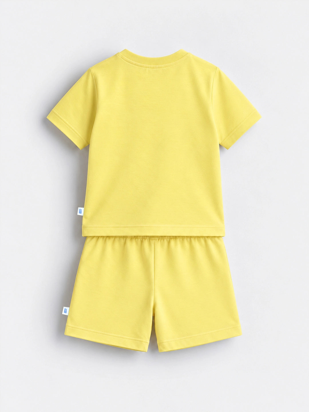 Playful Yellow T-Shirt & Shorts Set