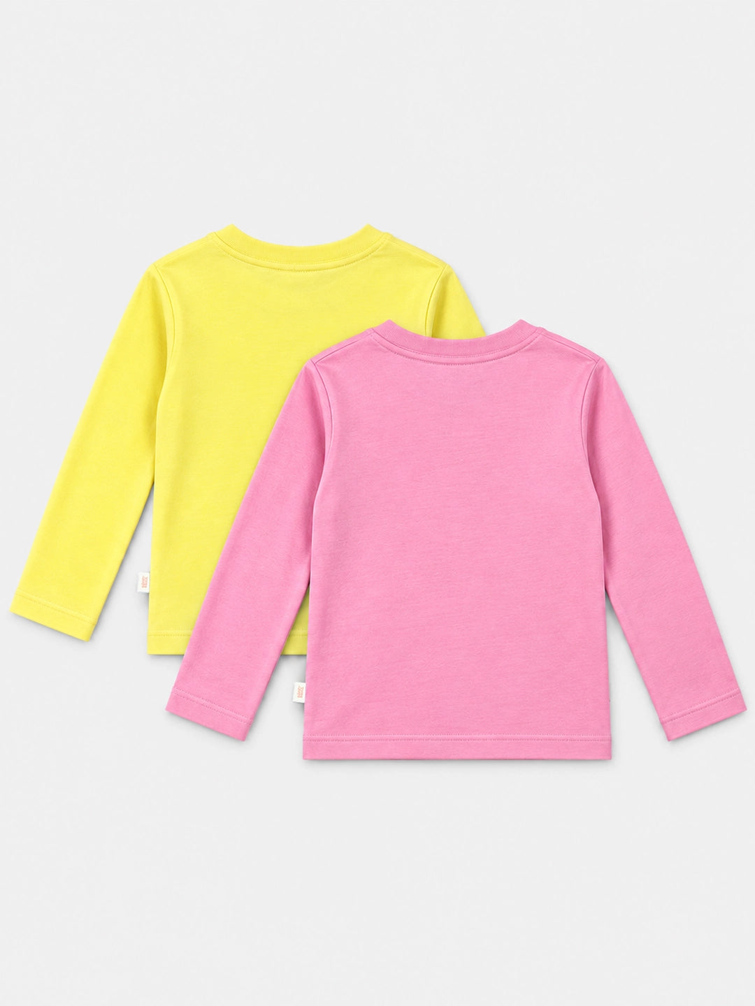 Pack of 2 Full Sleeves Cropped Girl's T-Shirts