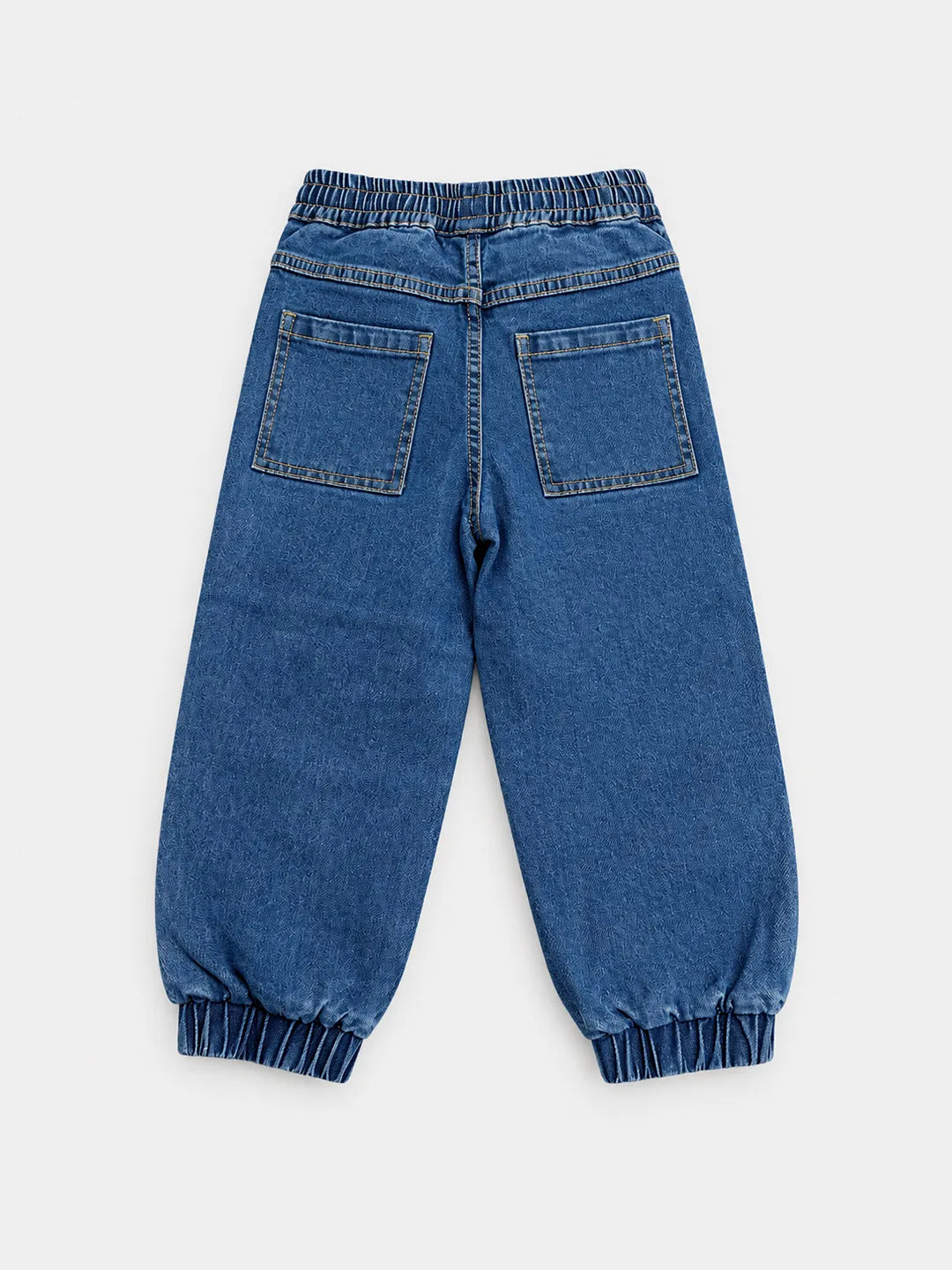 Knee Patch Denim Joggers
