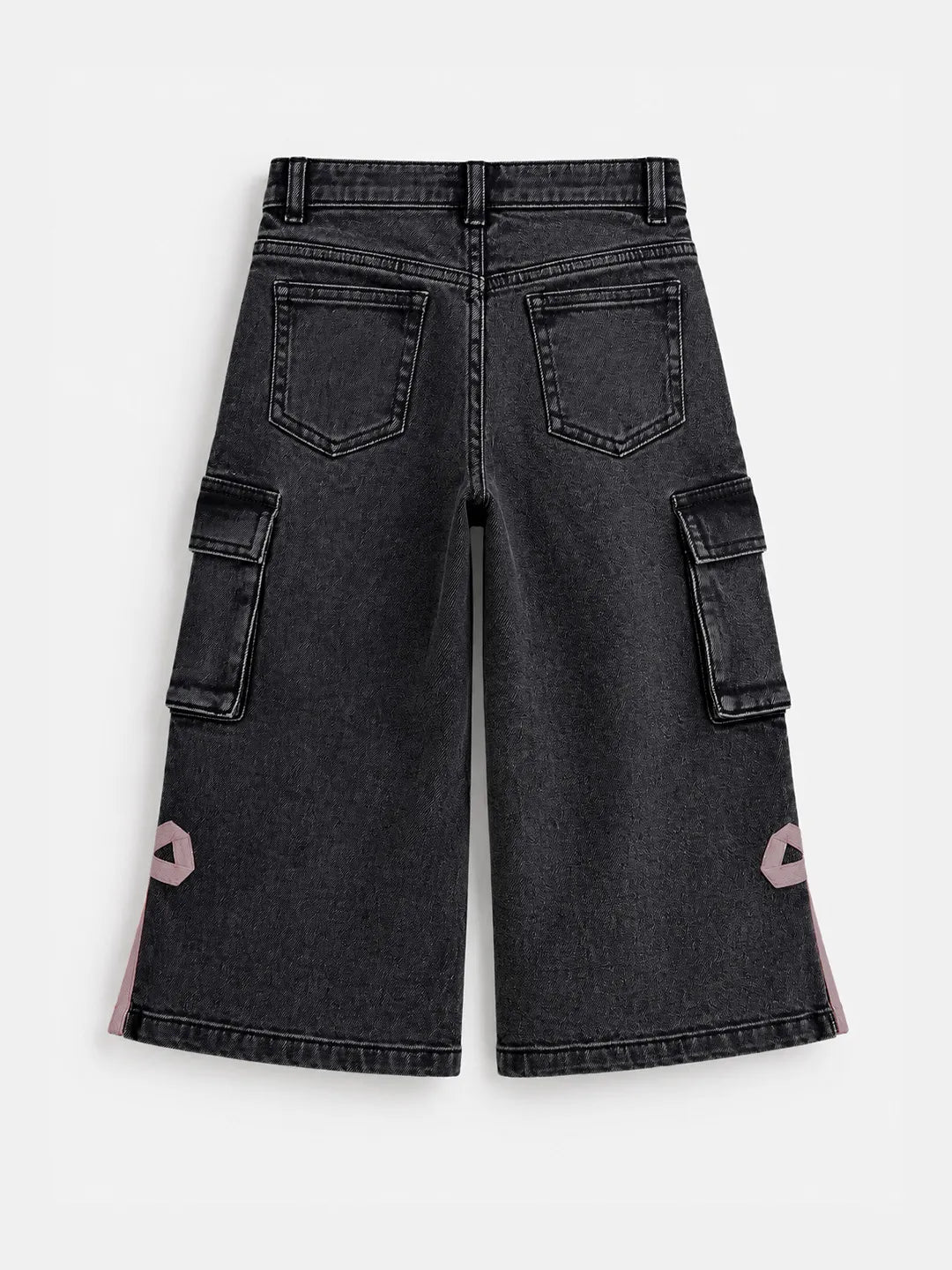 Bow Detail Cargo Denim