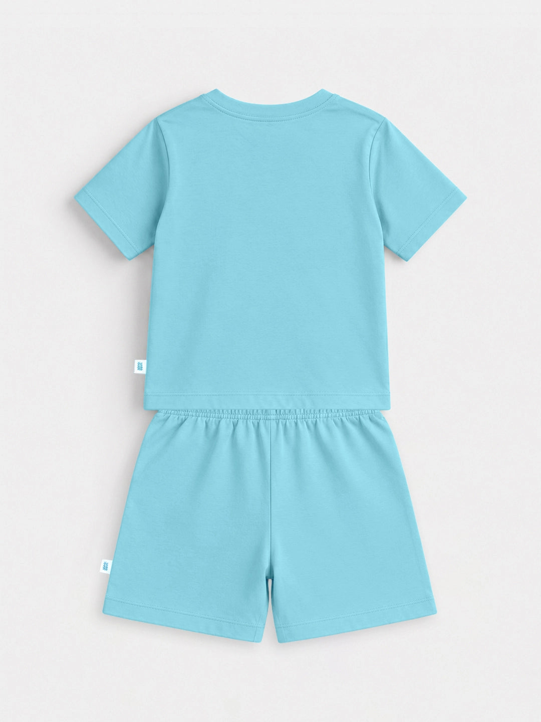 Aqua Blue T-Shirt & Shorts Set
