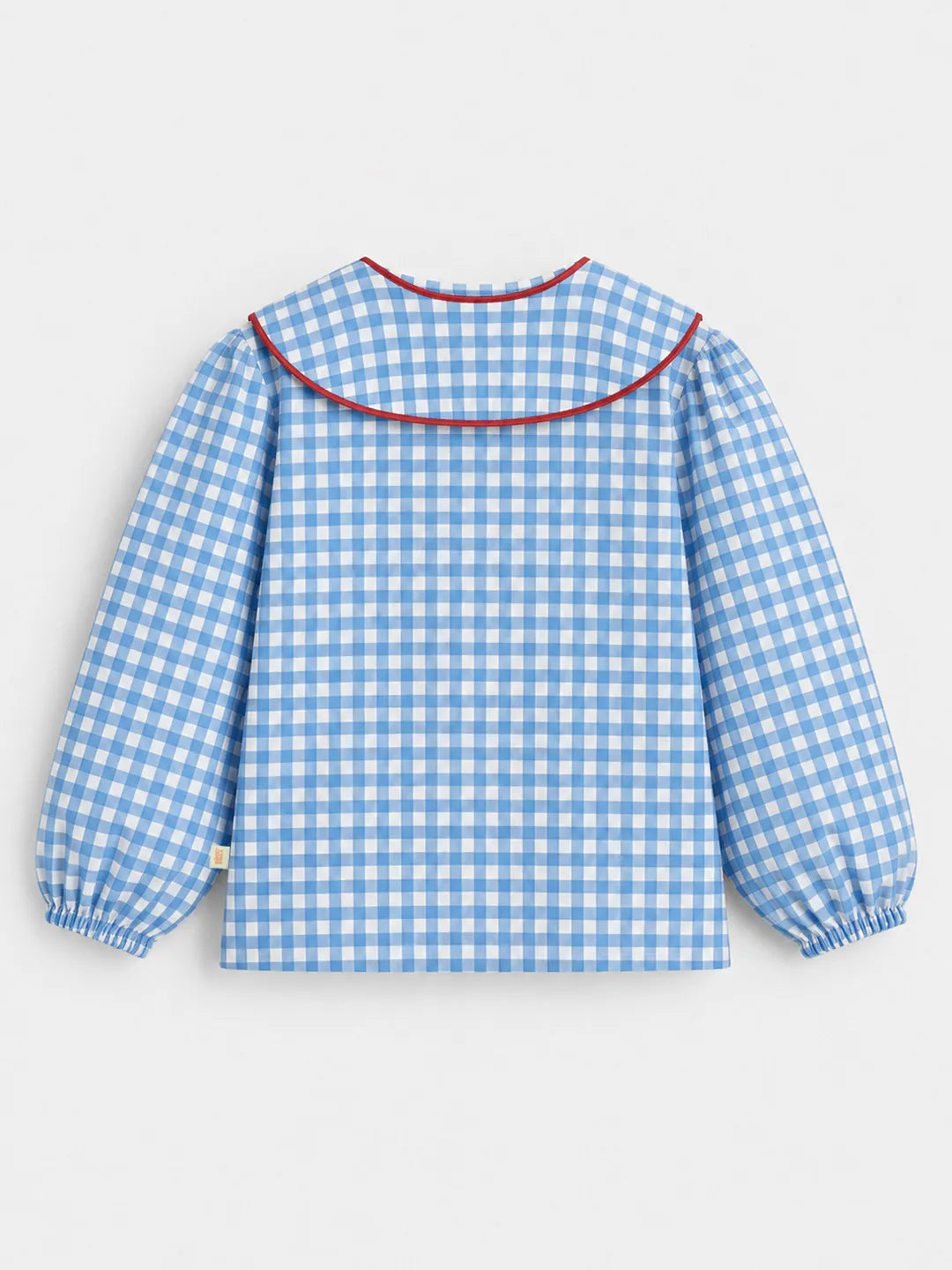 Gingham Scallop Top