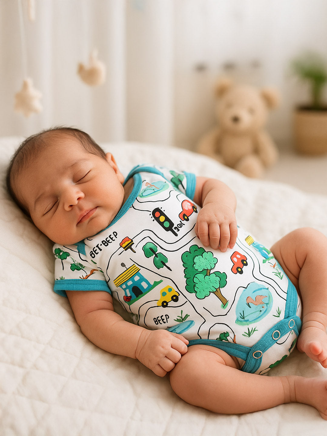 Beep Beep Cotton Bodysuit