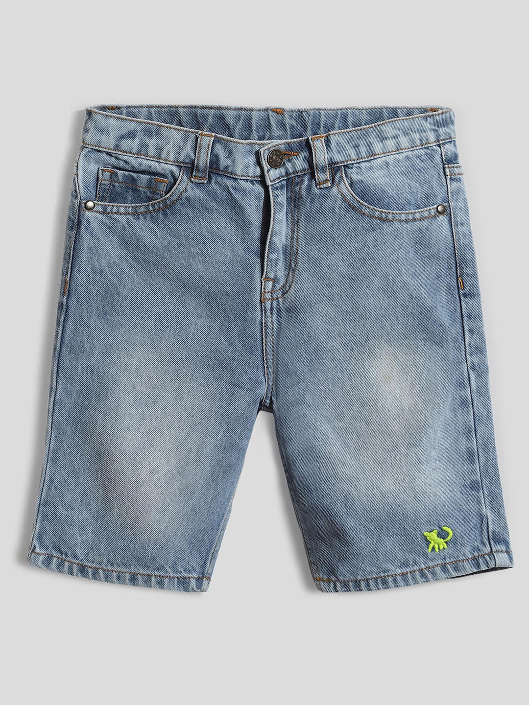 Washed Denim Bermuda