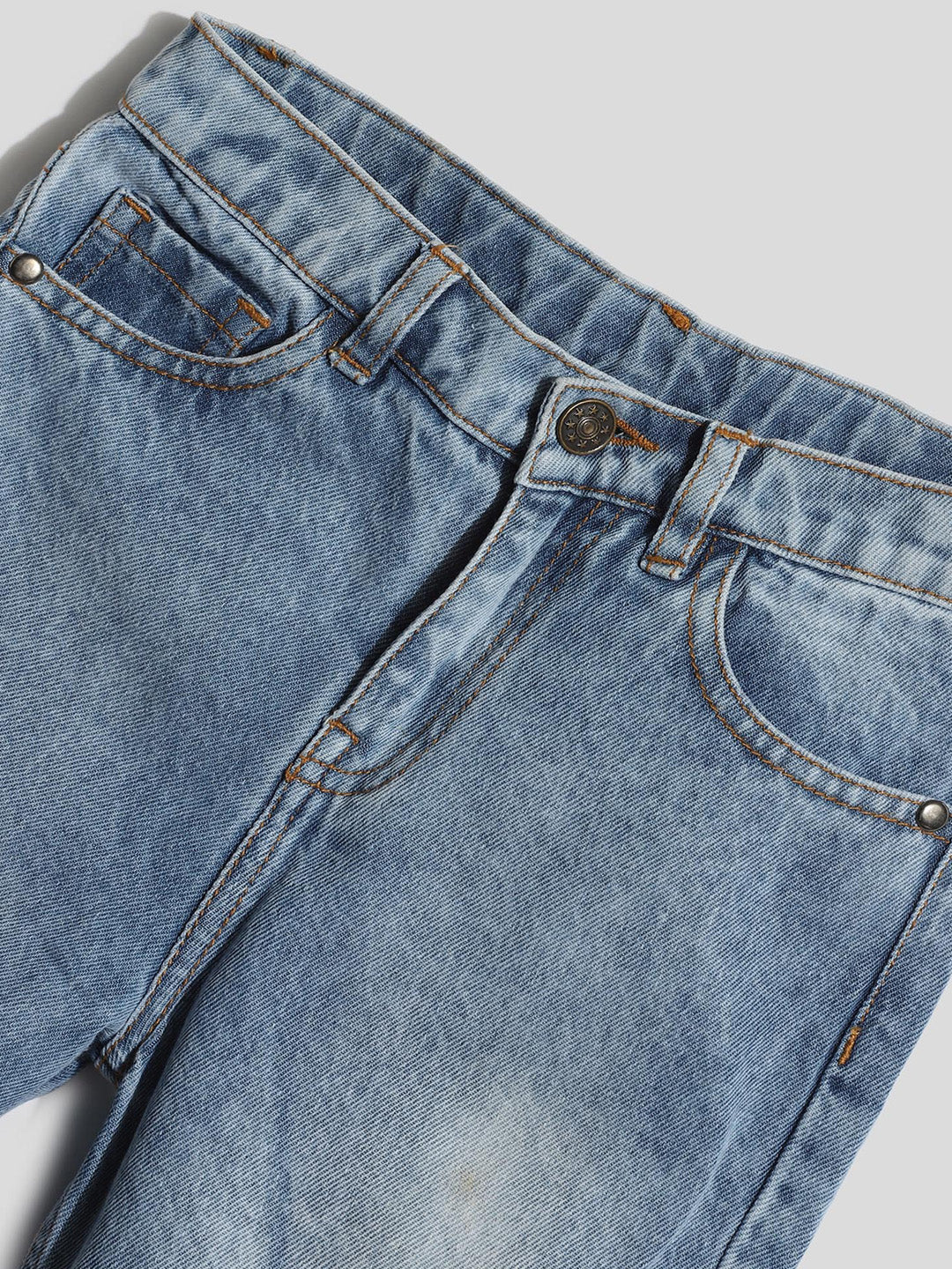 Washed Denim Bermuda