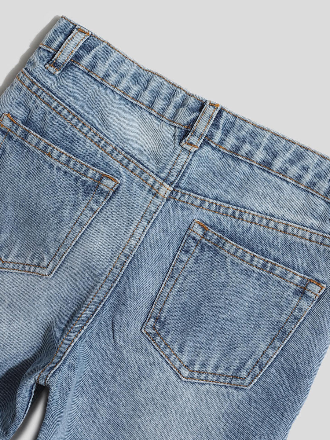 Washed Denim Bermuda