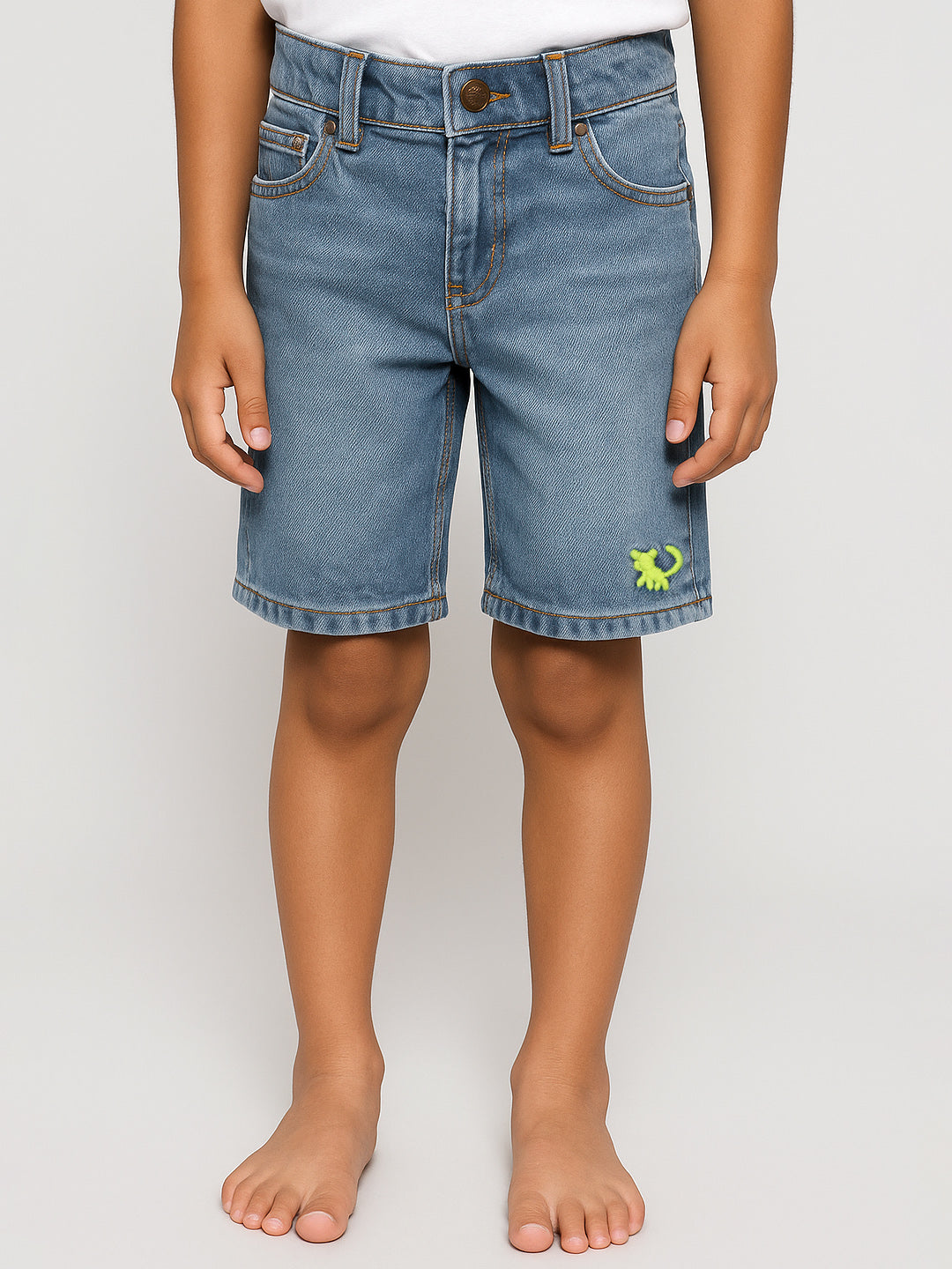 Washed Denim Bermuda