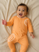 Dreamy Orange Polo Collar Sleepsuit