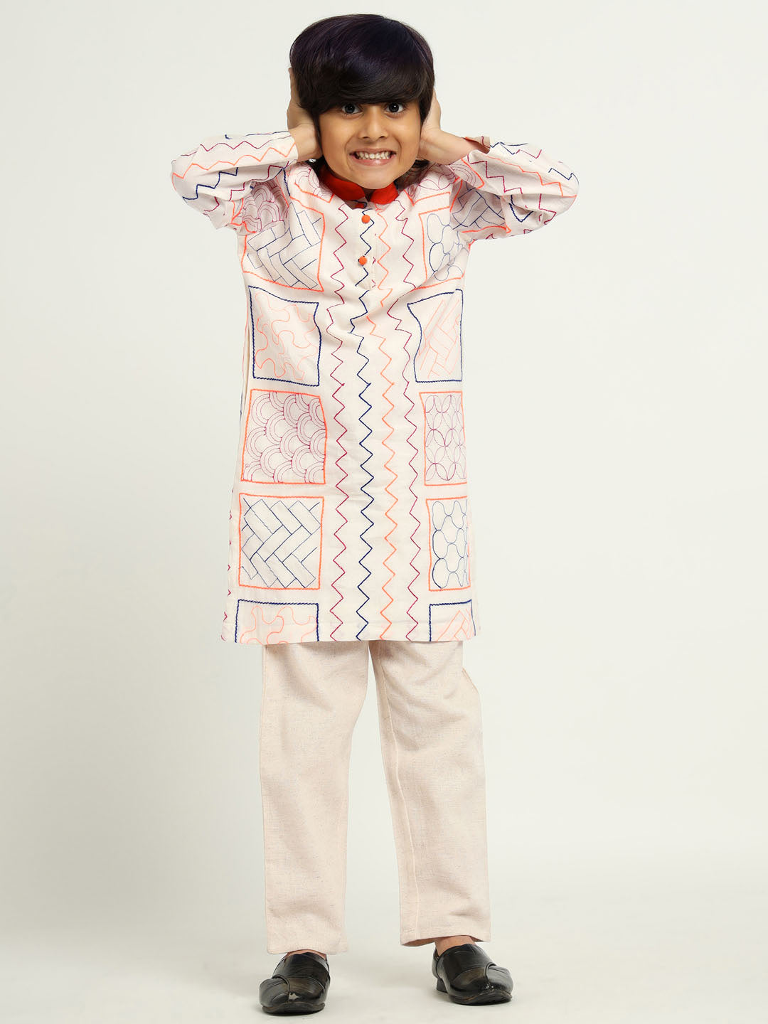 Vivid Embroidered Kurta Set