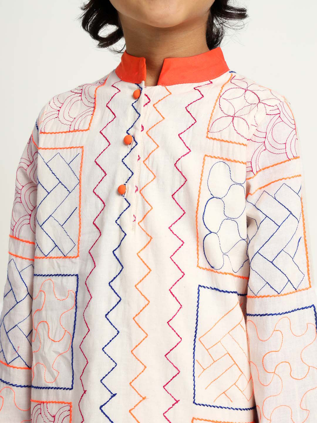 Vivid Embroidered Kurta Set