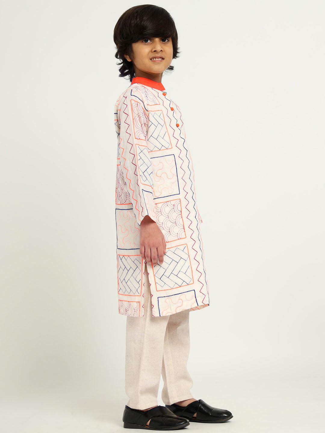 Vivid Embroidered Kurta Set
