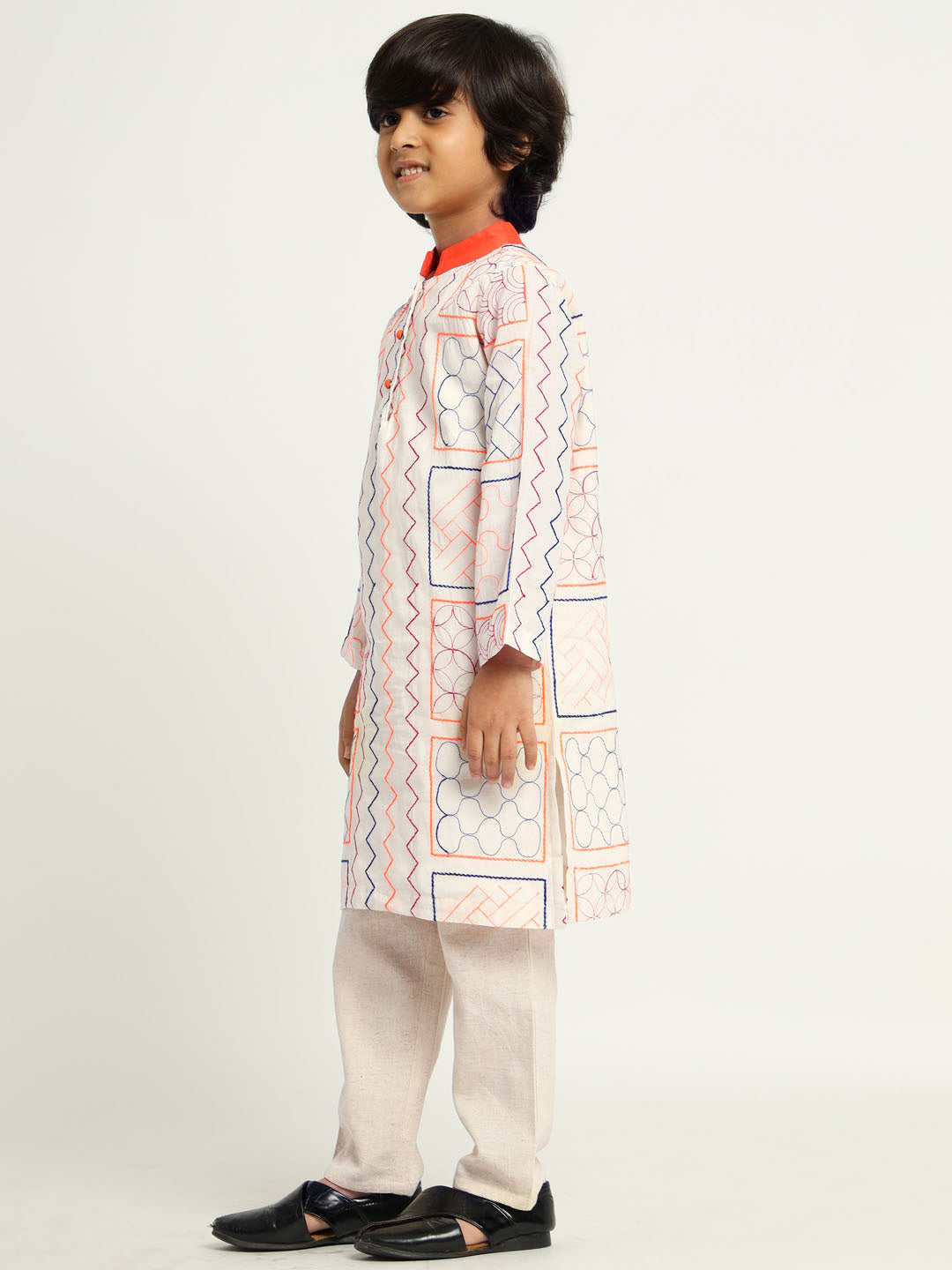 Vivid Embroidered Kurta Set