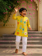 Yellow Printed Kurta Pajama Set