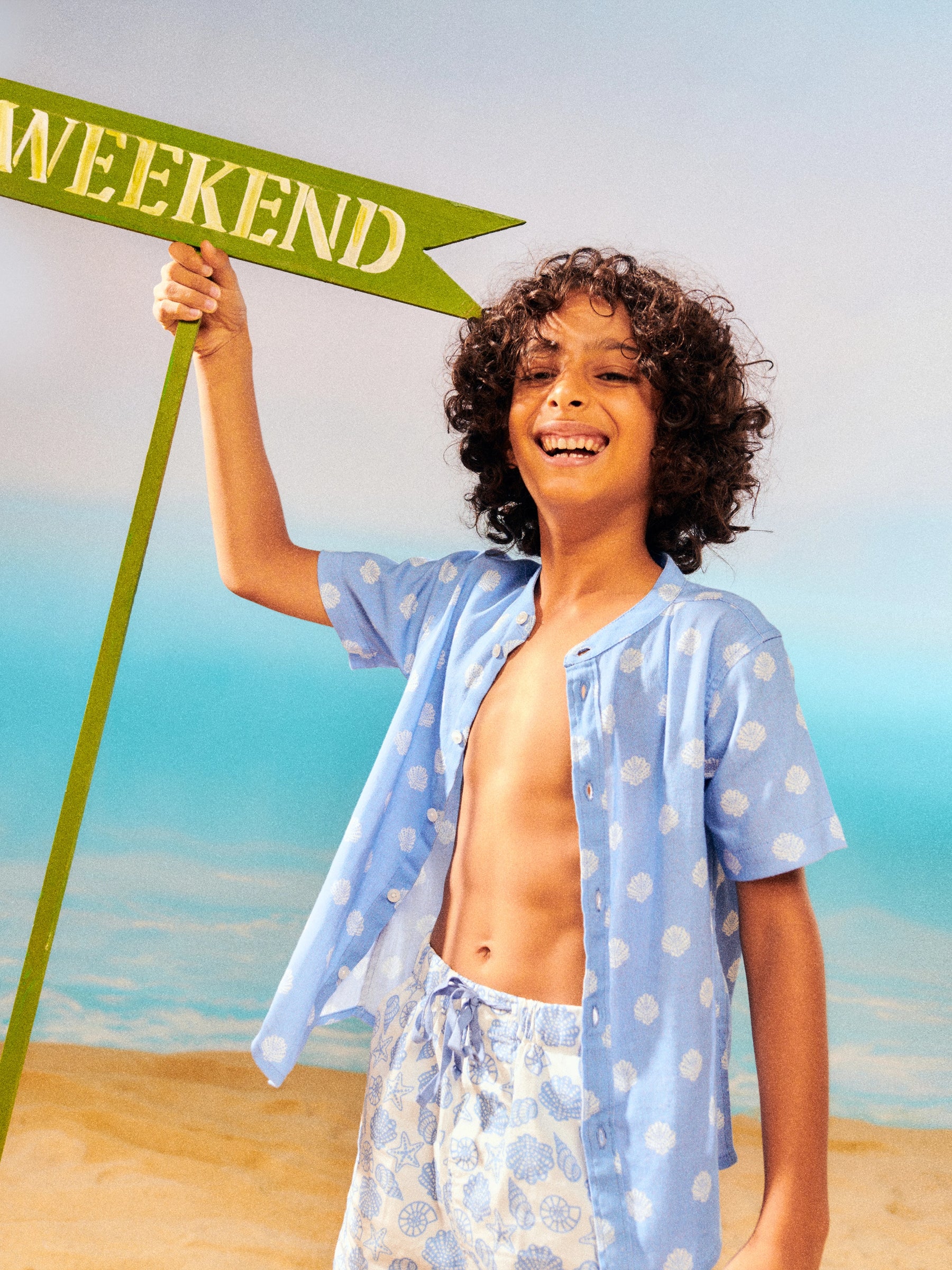 Boy Seashell Set Somersault