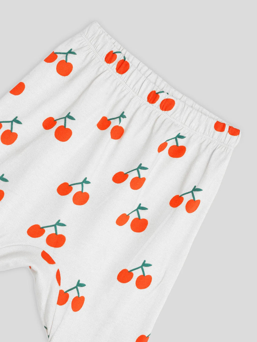 Happy Cherry Cotton Tee & Pants Set
