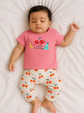 Happy Cherry Cotton Tee & Pants Set