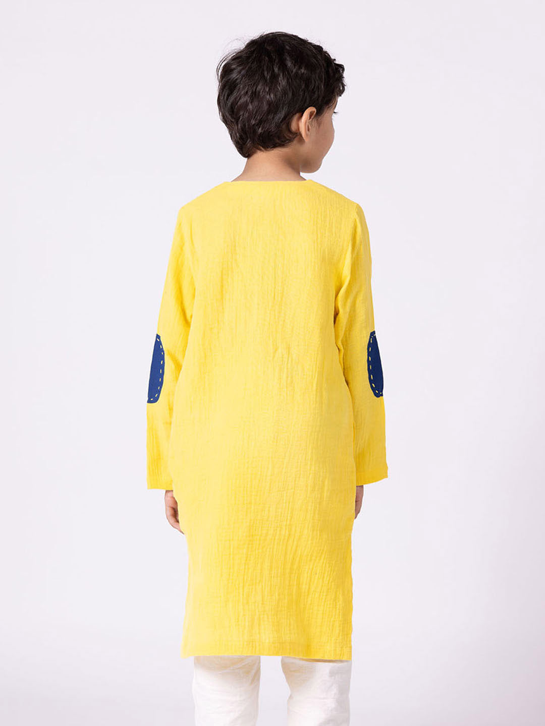 Happy Animal Yellow Kurta