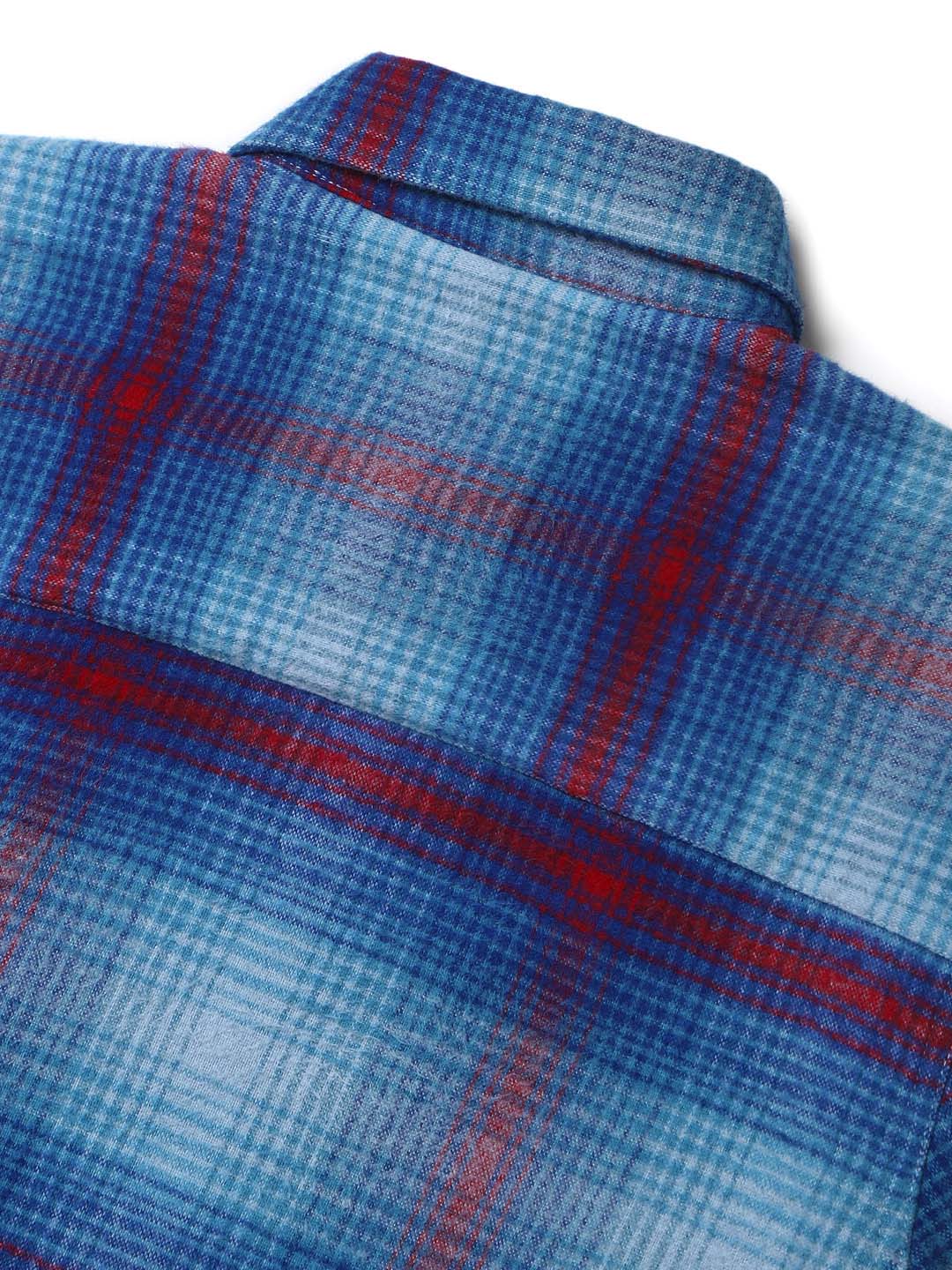 Sapphire Blue Check Shirt