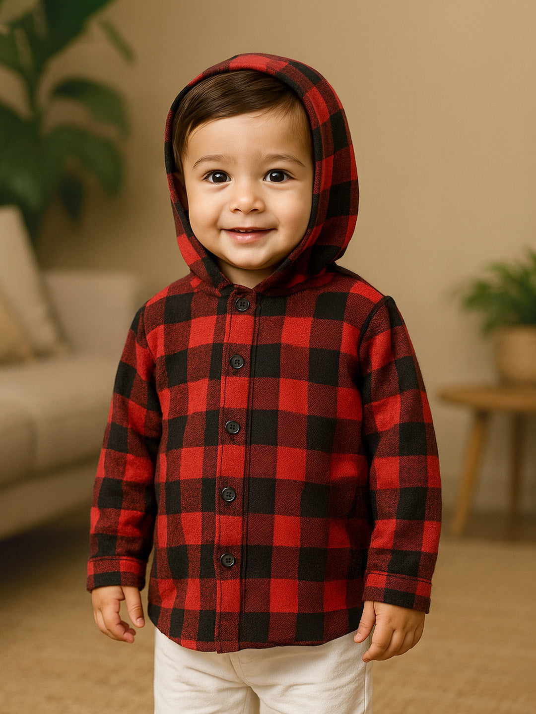 Hooded Shirt With Finger Puppets