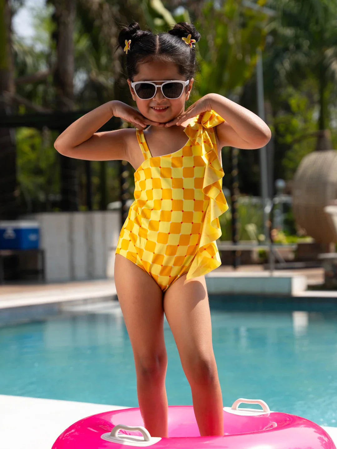 Mango One Shoulder Swimsuit