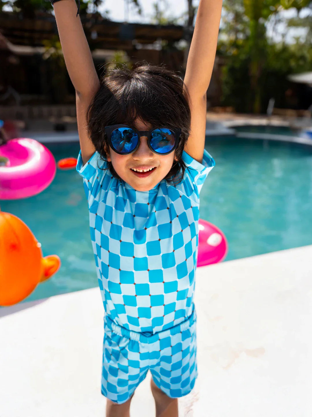 Blue Wave Two Piece Boys Swimsuit