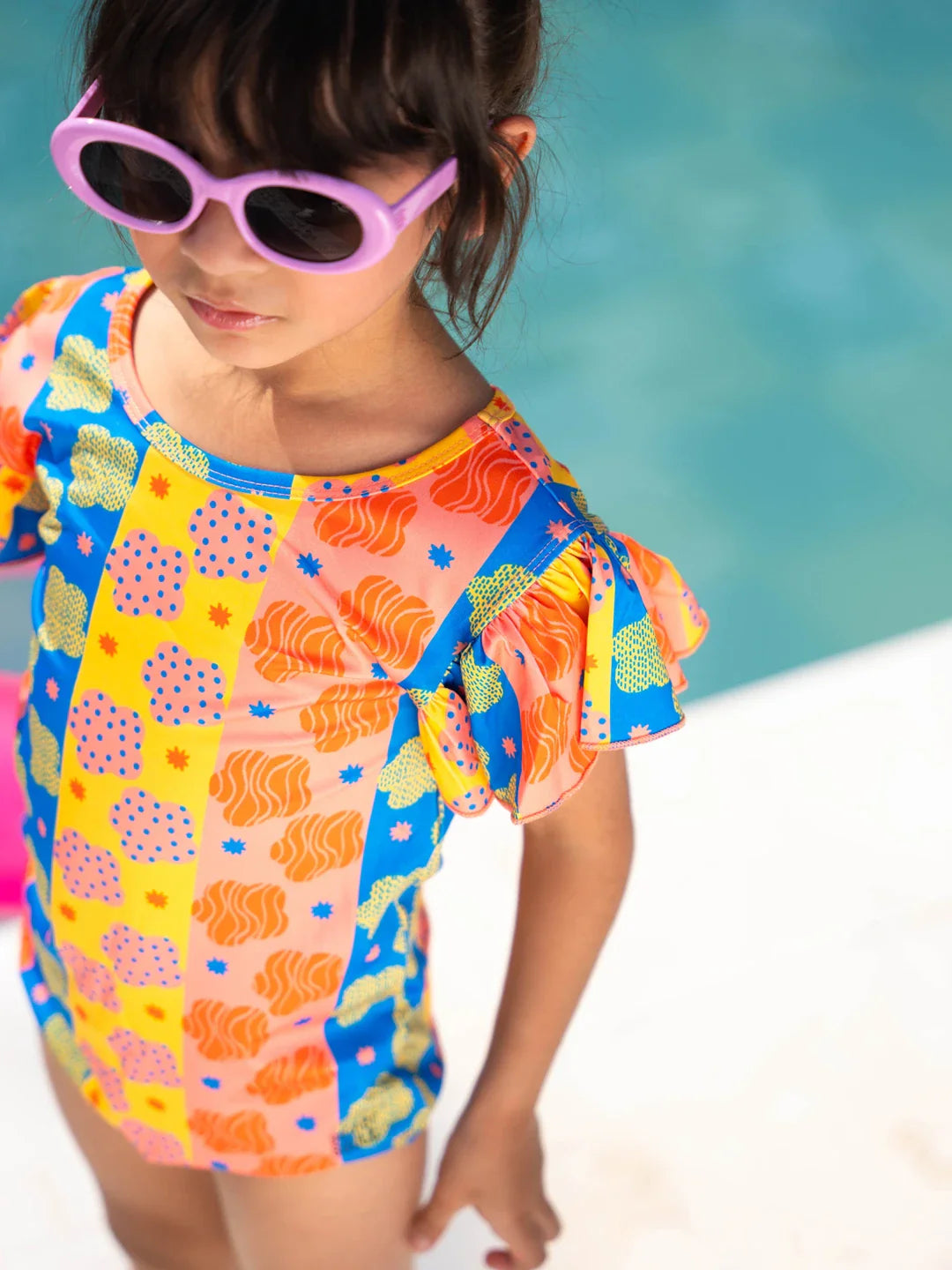 Abstract Daisy Swimsuit