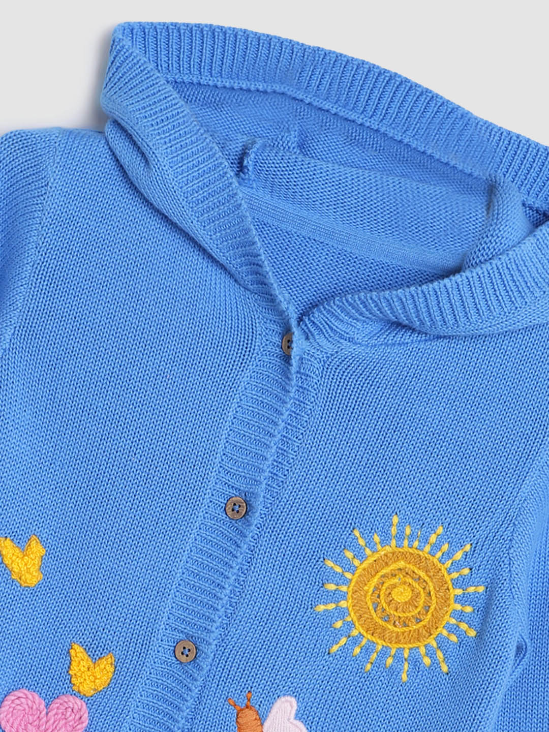 Sunshine Flower Hooded Cardigan