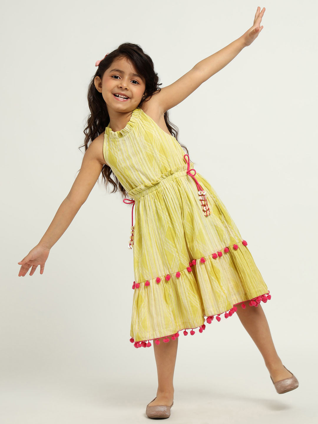 Yellow Daffodil Midi Dress