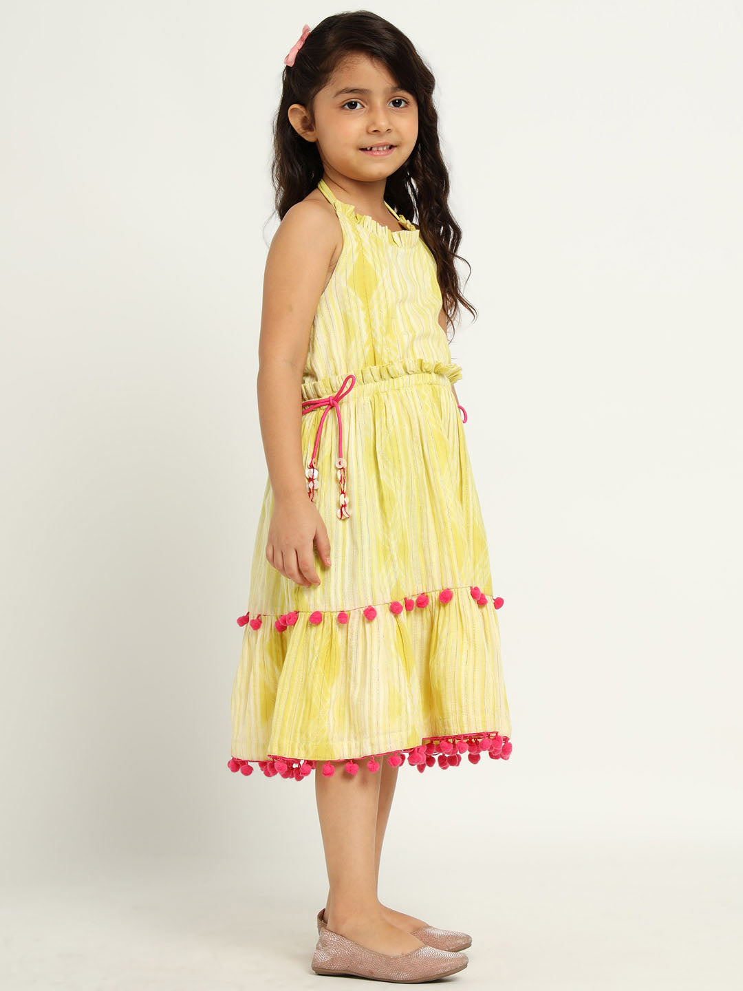 Yellow Daffodil Midi Dress