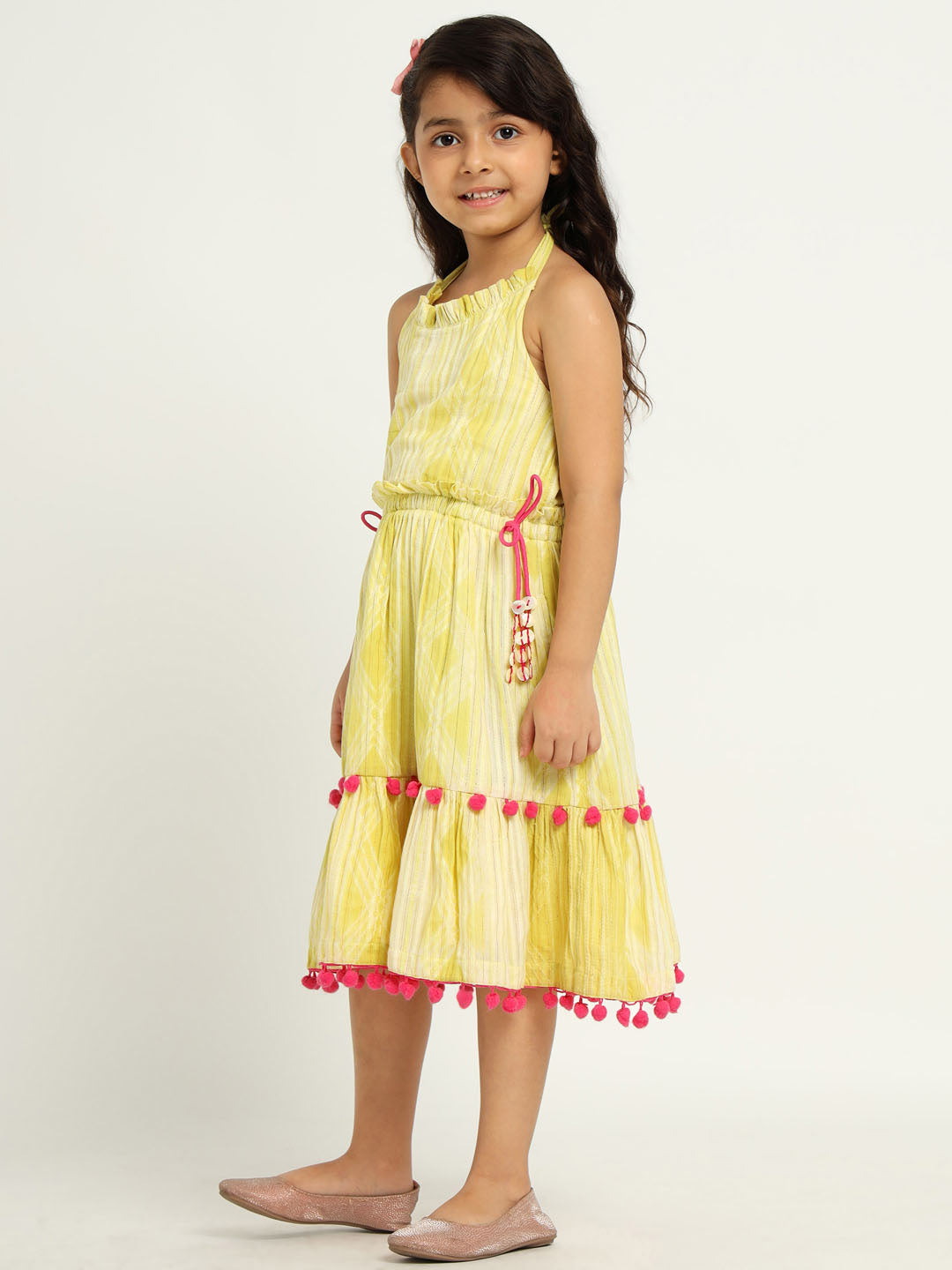 Yellow Daffodil Midi Dress