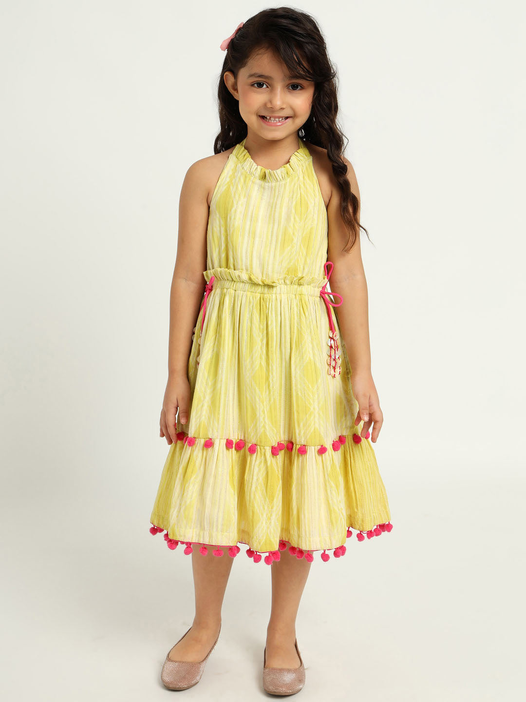 Yellow Daffodil Midi Dress