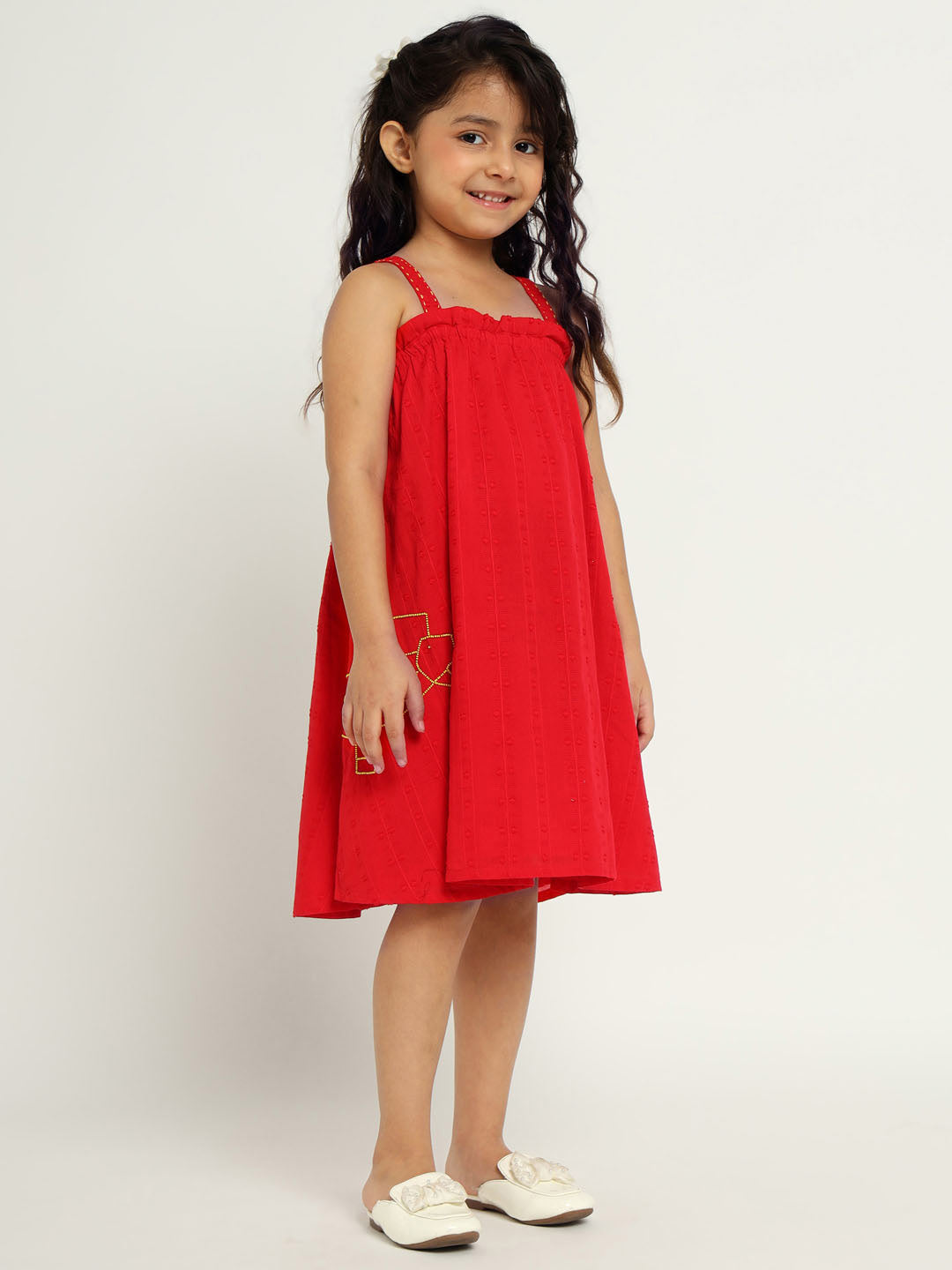 Animal Beaded Hibiscus Dress