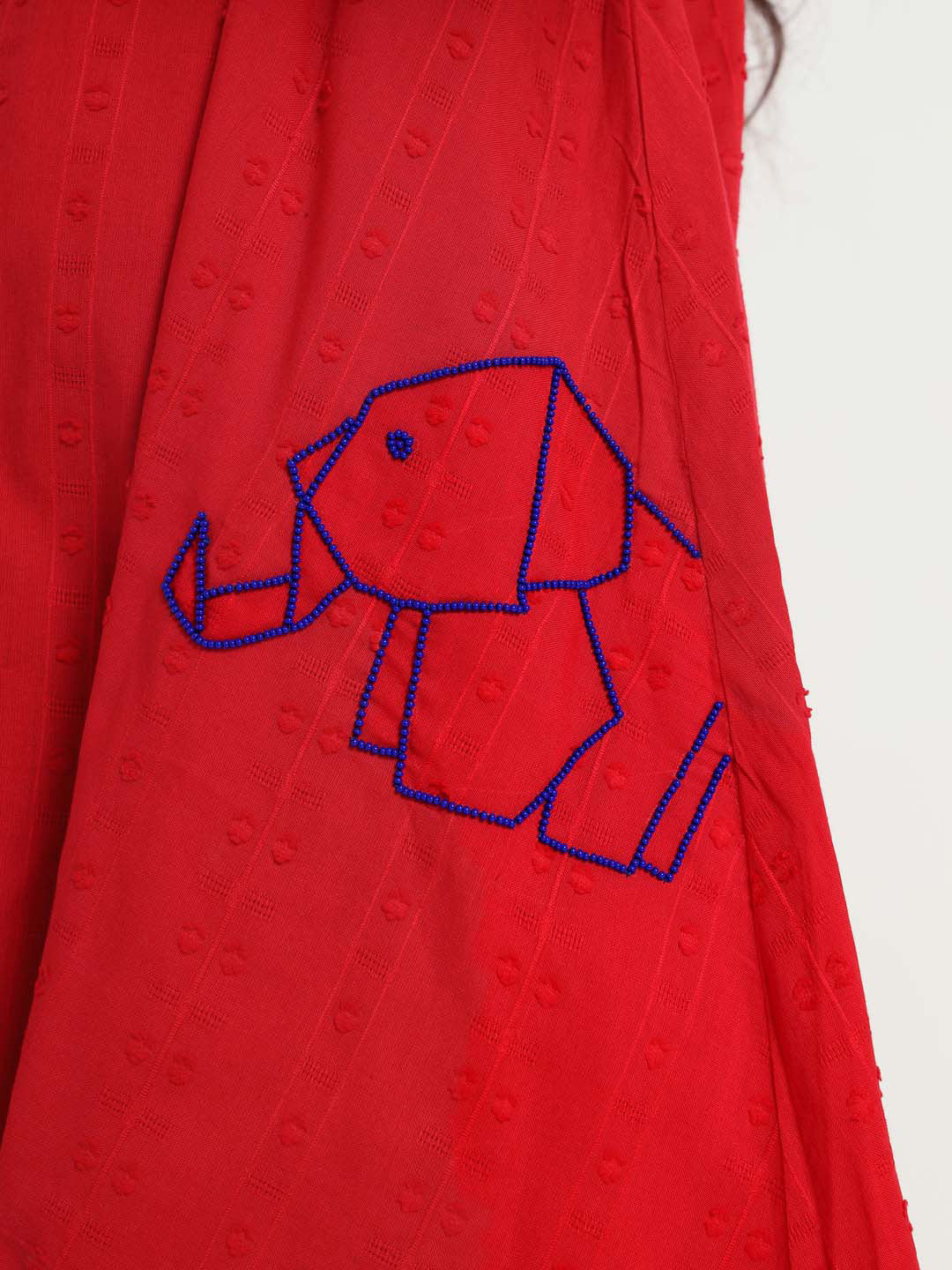 Animal Beaded Hibiscus Dress