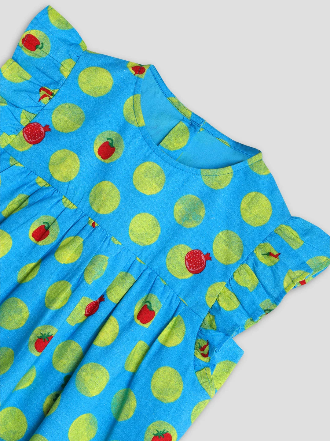 Printed Cotton Dress with Headband