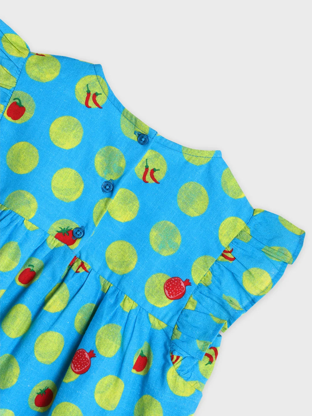 Printed Cotton Dress with Headband
