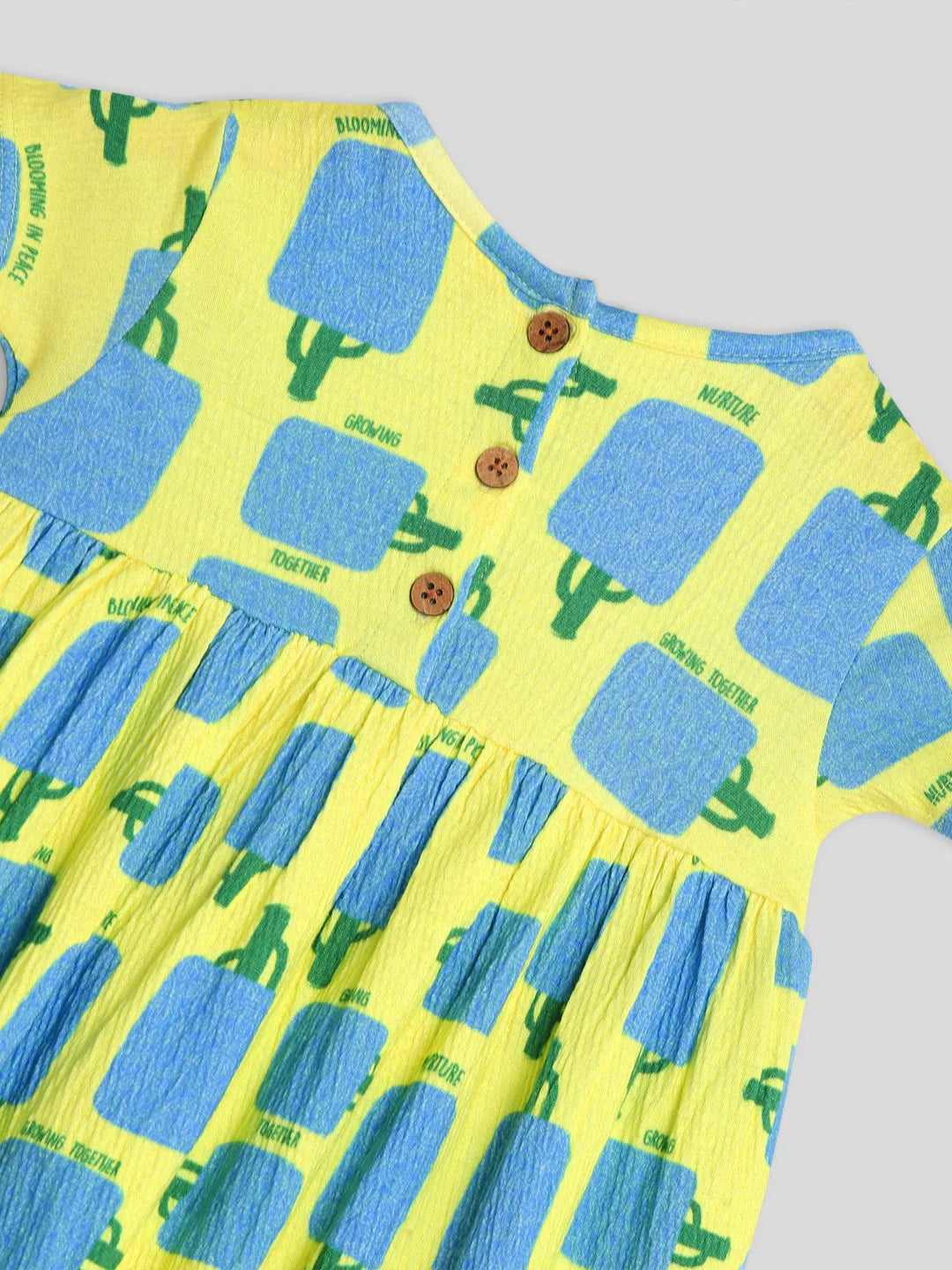 Printed Cotton A-Line Dress