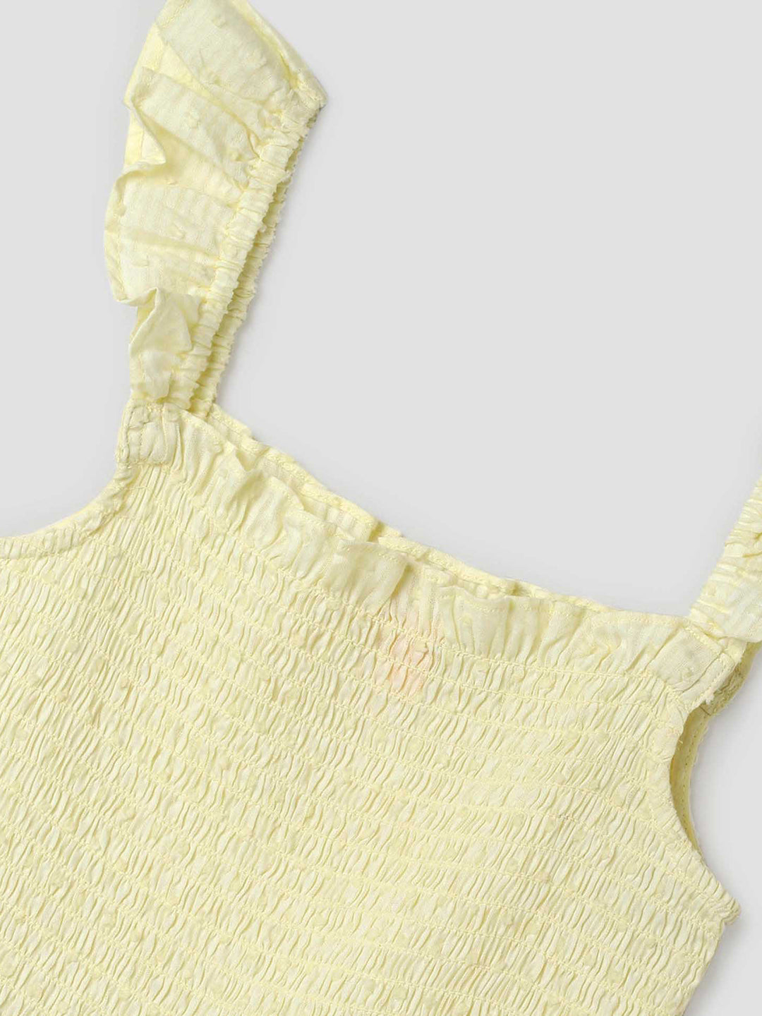 Smocked Lime Romper Somersault