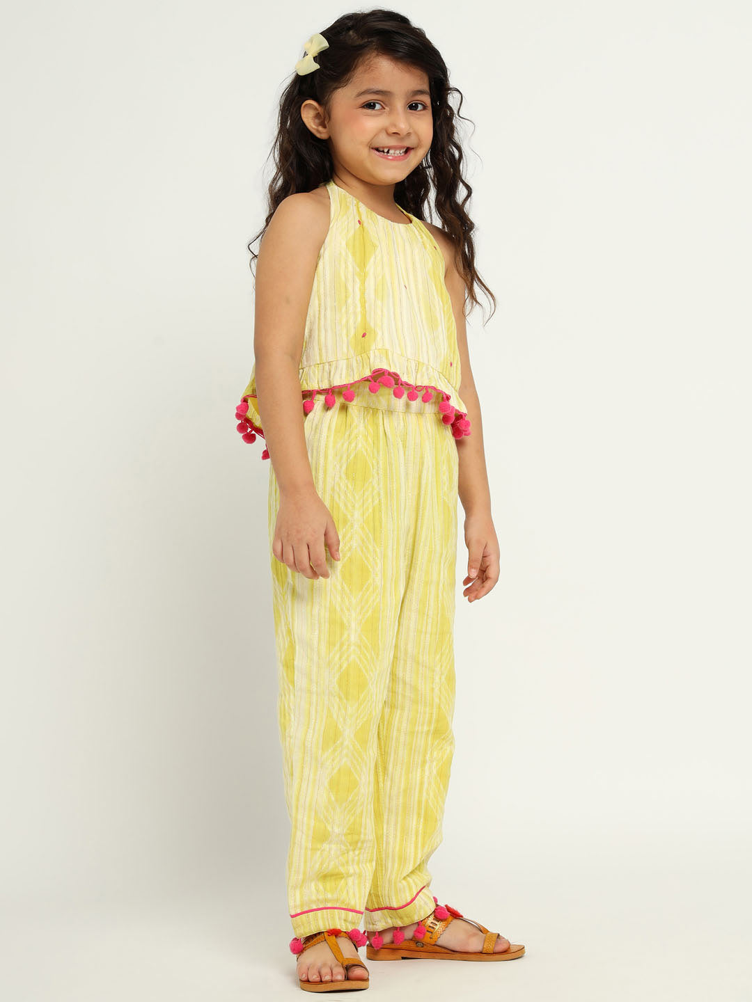 Yellow Daffodil Top & Pants Set