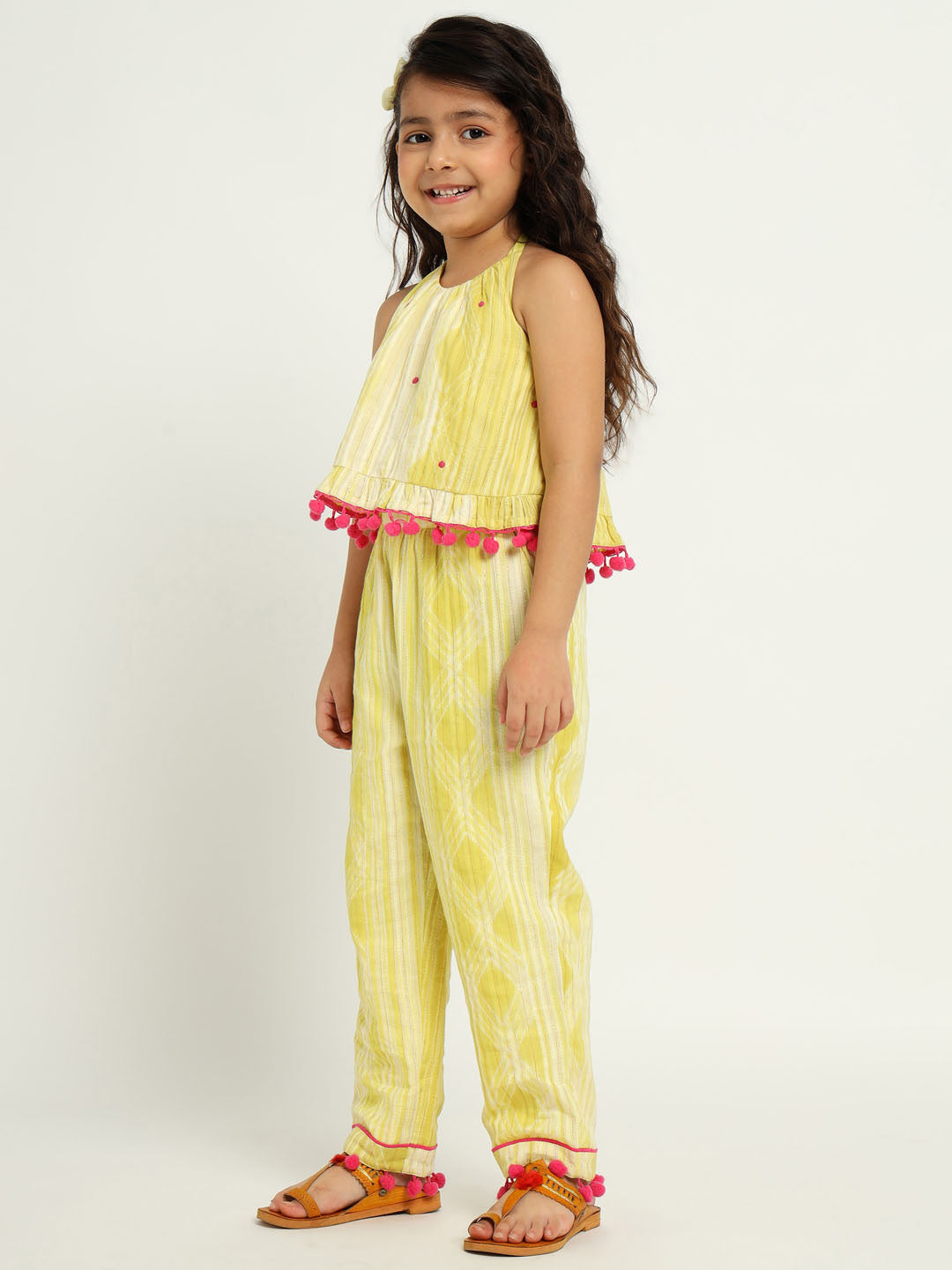 Yellow Daffodil Top & Pants Set