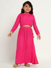 Beaded Haathi Top & Skirt Set