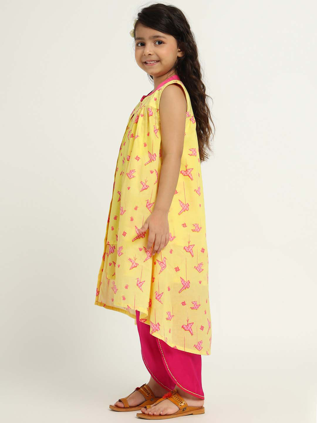 Kurta Dhoti Set With Shrug