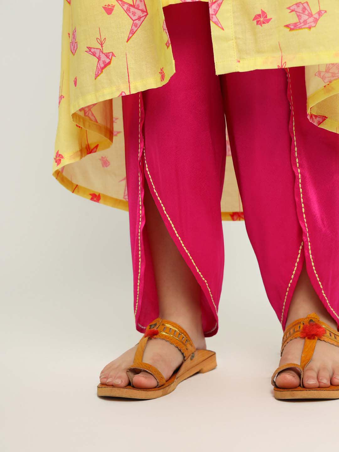 Kurta Dhoti Set With Shrug