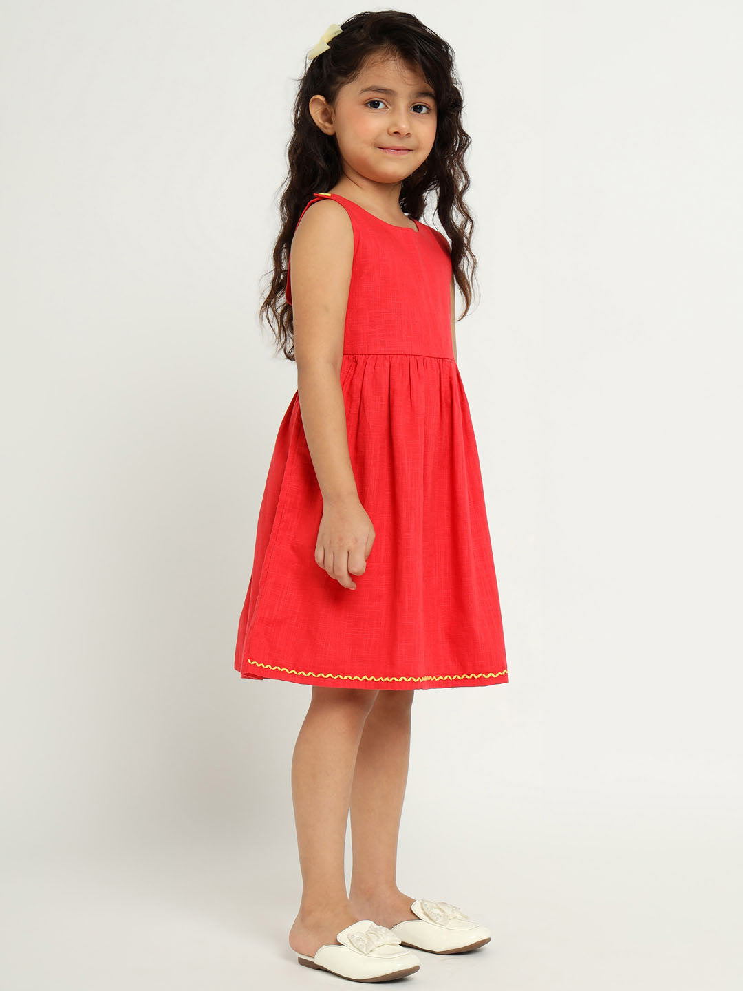 Red Orchid Dress and Shrug Set