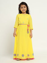 Yellow Daisy Top & Skirt Set