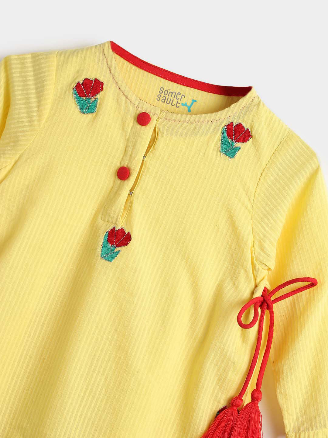 Yellow Embroidered Dress